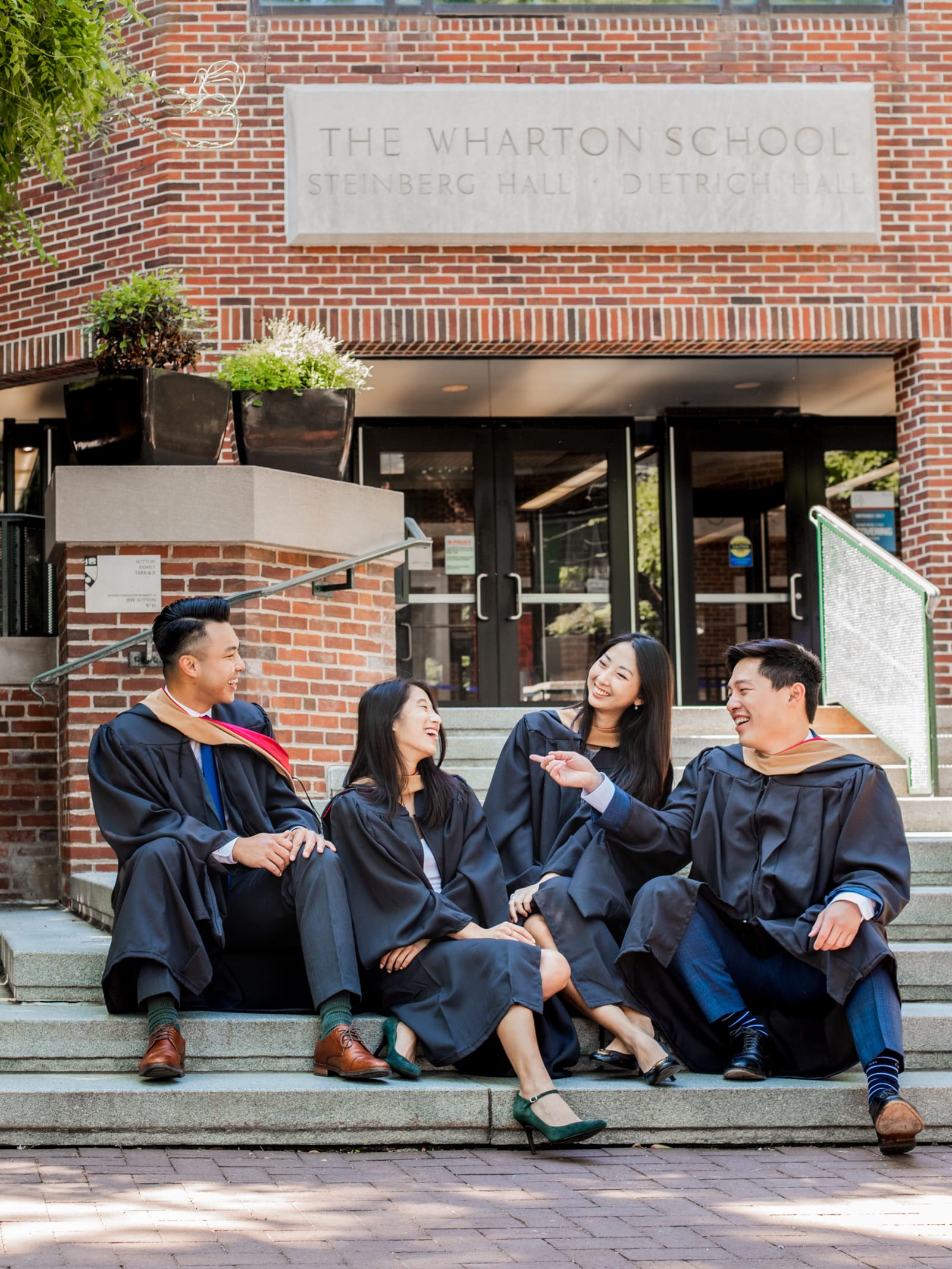 Graduate with family