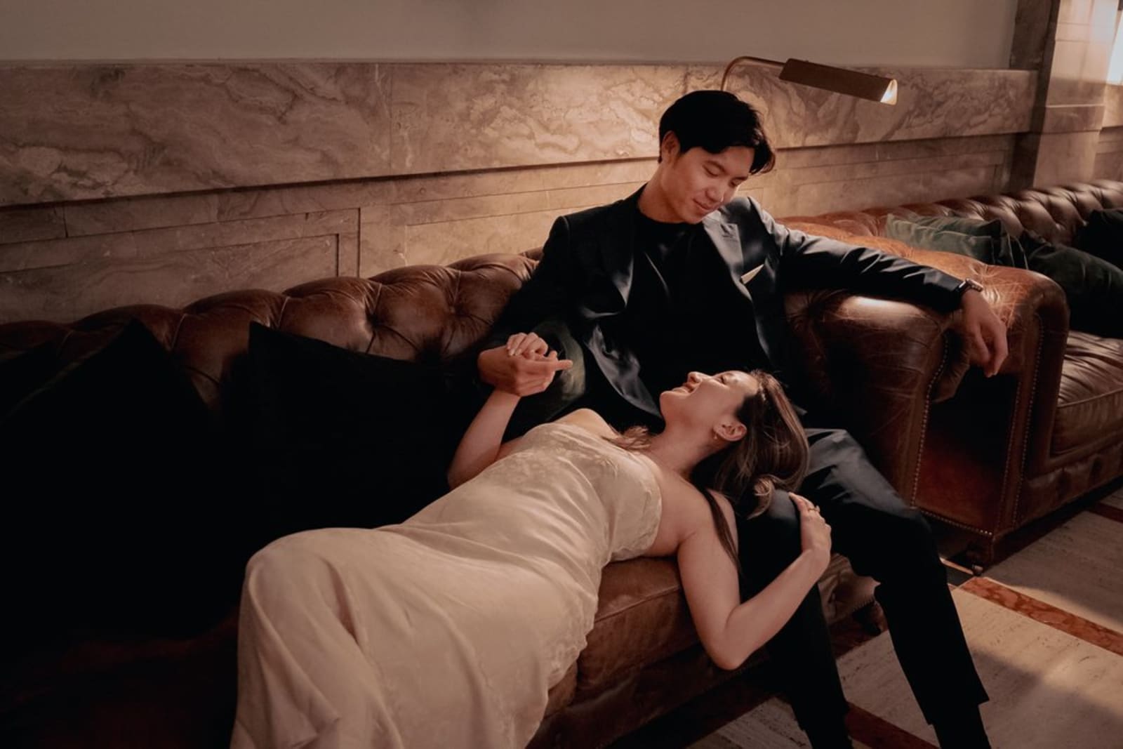 Dandy lying down on couch