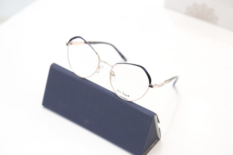 Laura Biagiotti métal bleu doré 2