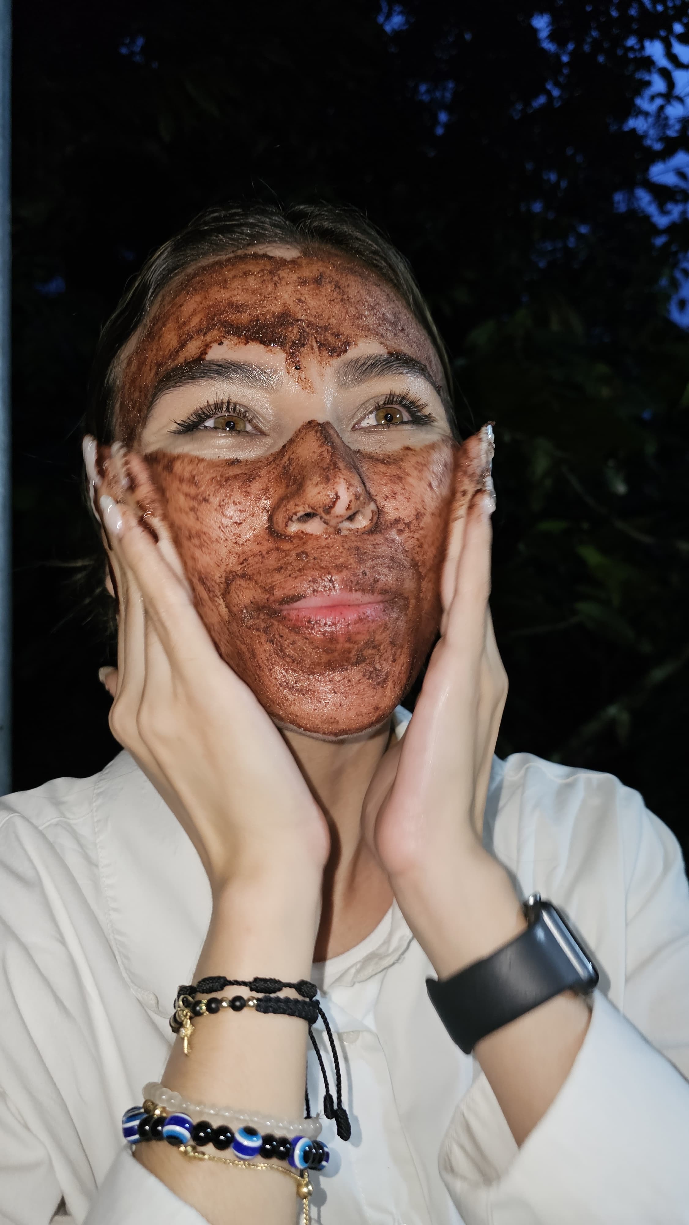 Mascarilla de cacao + refrigerio