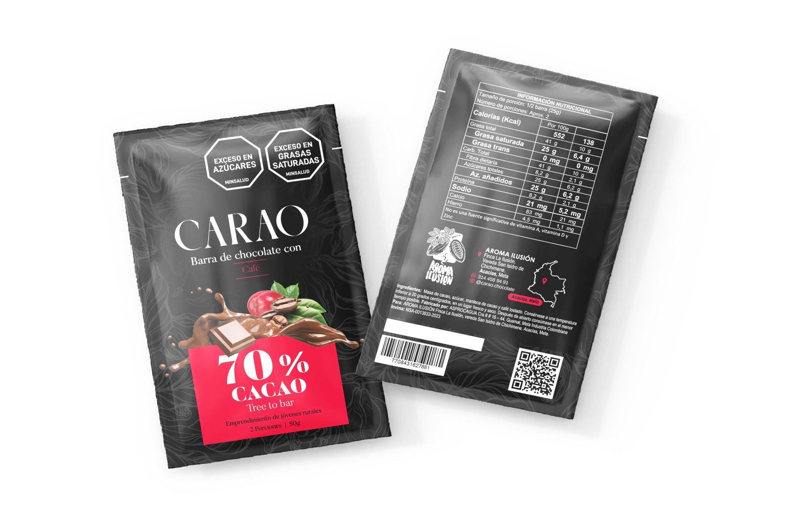 Chocolatina CARAO 70 gramos