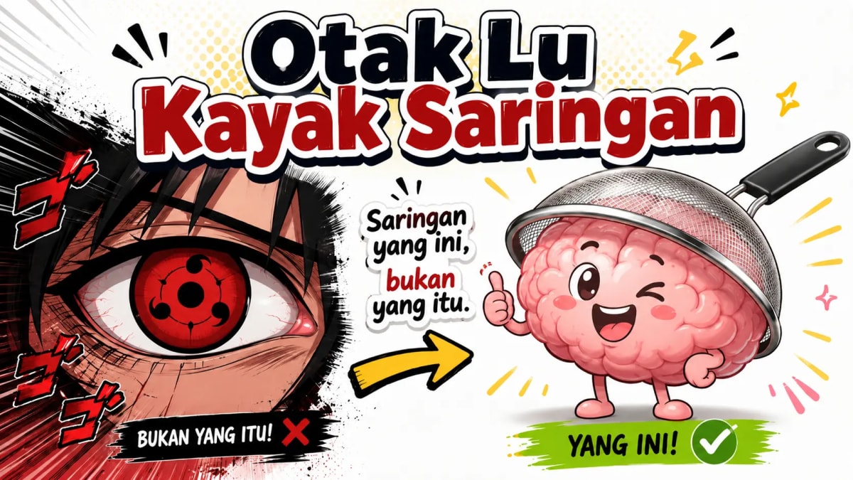 otak lu kayak saringan kalo ga disetting manual