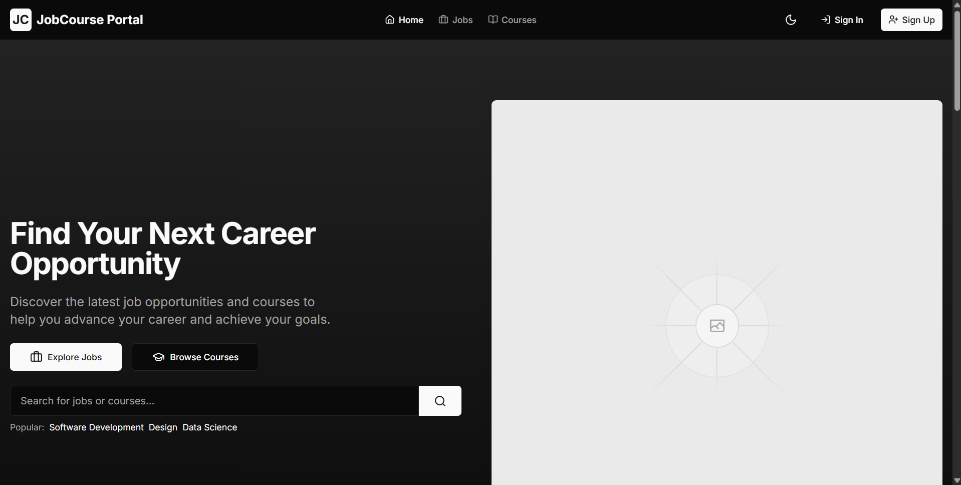 Job Course Portal screenshot 2