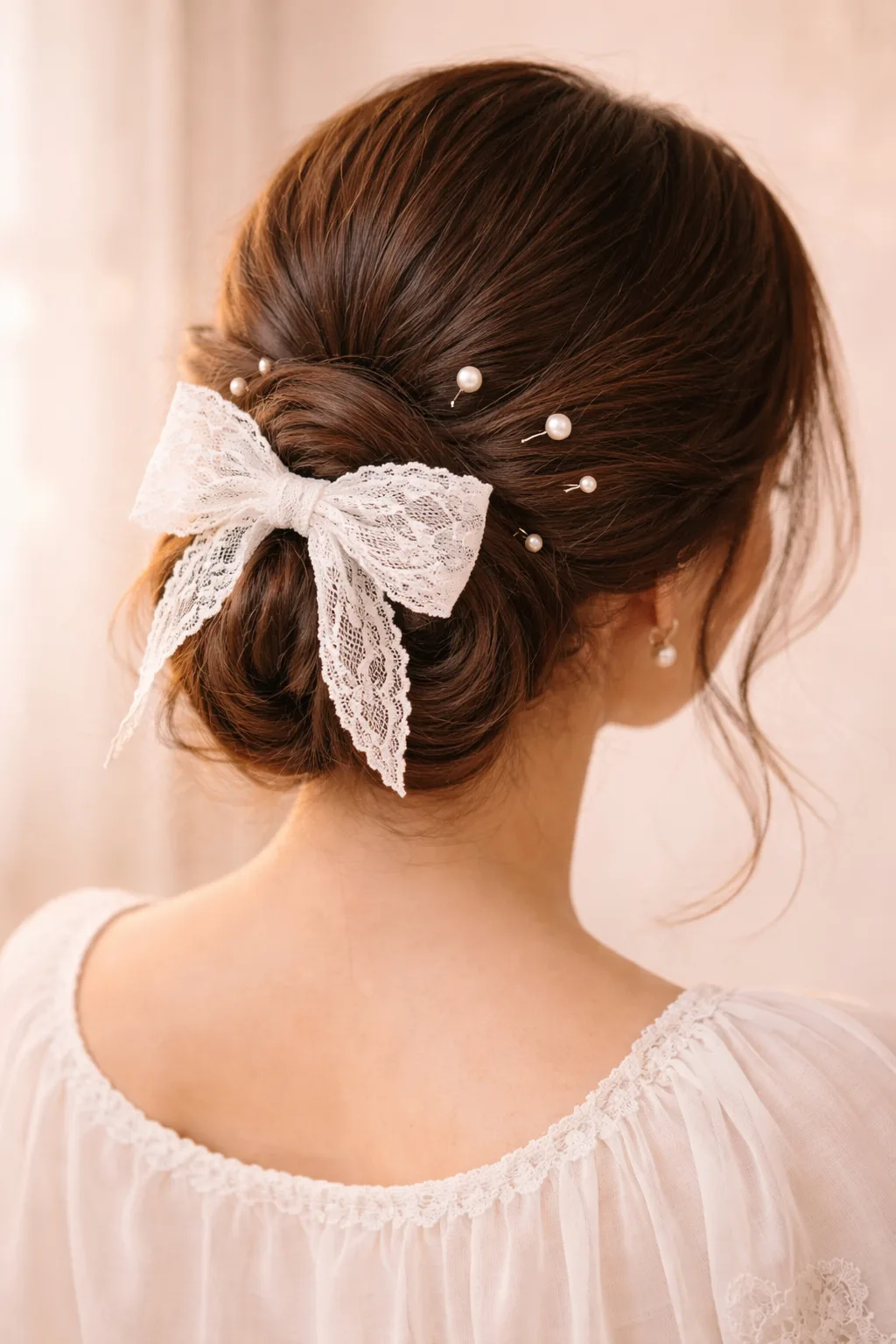 elegant-lace-hair-pearl-hairstyle