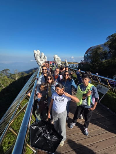 Happy traveller