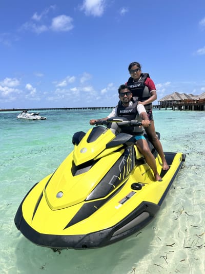 Happy traveller