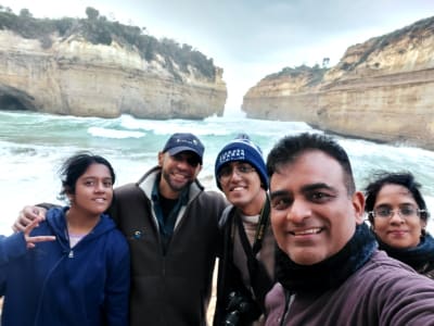 Happy traveller