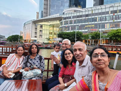 Happy traveller