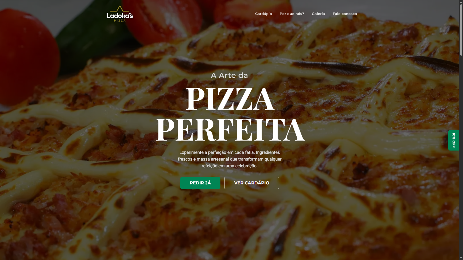 Site de Pedidos Online para Pizzarias
