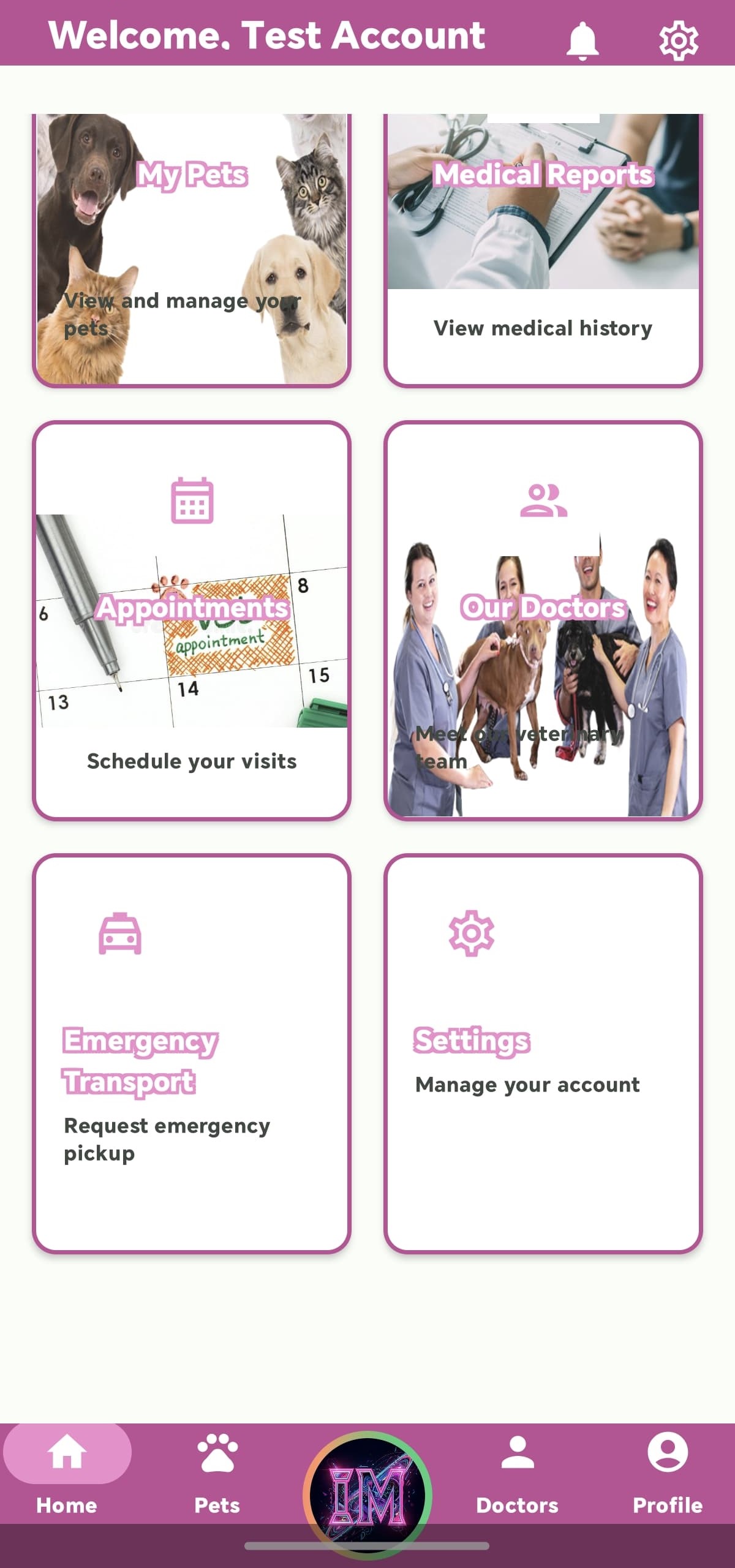 Main Menu & Navigation Bars