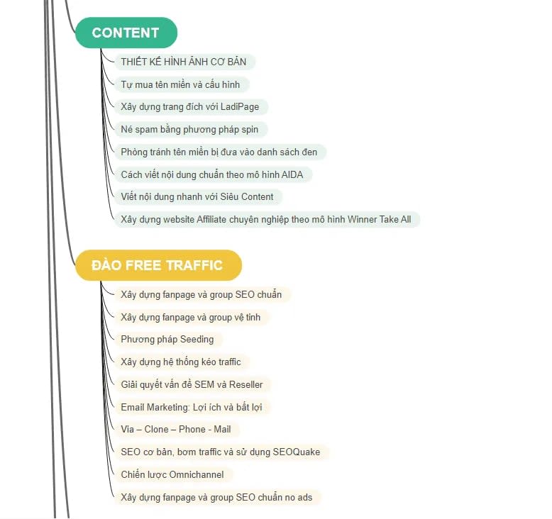 Nội Dung Khóa Học MMO (Aff + Buil Free Traffic): Kiếm Tiền Online