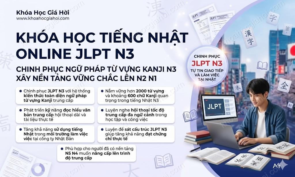 Khóa Học Tiếng Nhật Online Khóa N3