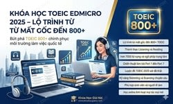 Khóa Học Toeic Edmicro 2025 – Lộ Trình Từ Mất Gốc Đến 800+