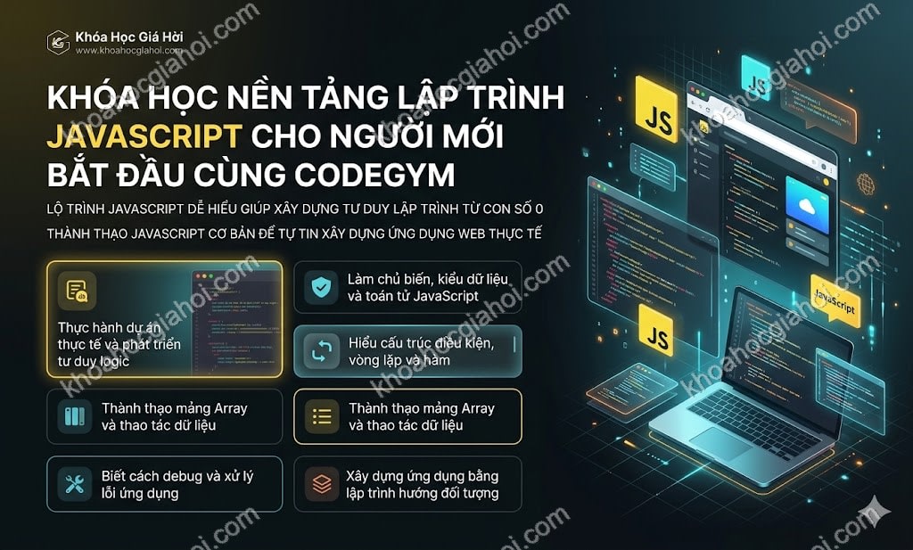 Khóa Học Nền Tảng Lập Trình Javascript Cho Người Mới Bắt Đầu Cùng Codegym