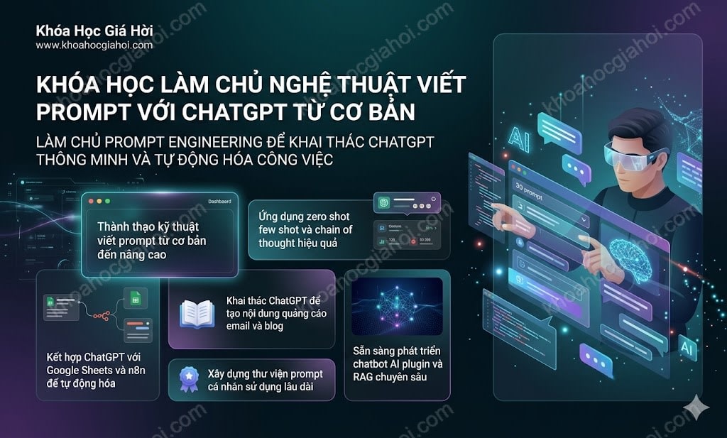 Khóa Học Làm Chủ Nghệ Thuật Viết Prompt Với Chatgpt Từ Cơ Bản