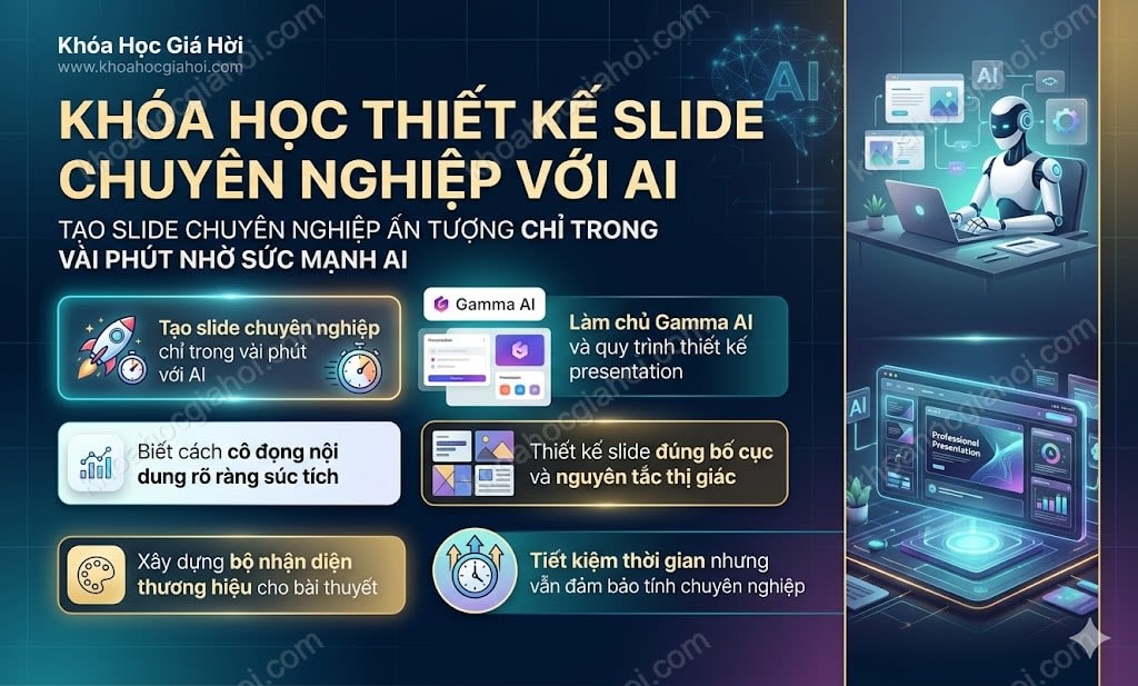 Khóa Học Thiết Kế Slide Chuyên Nghiệp Với AI