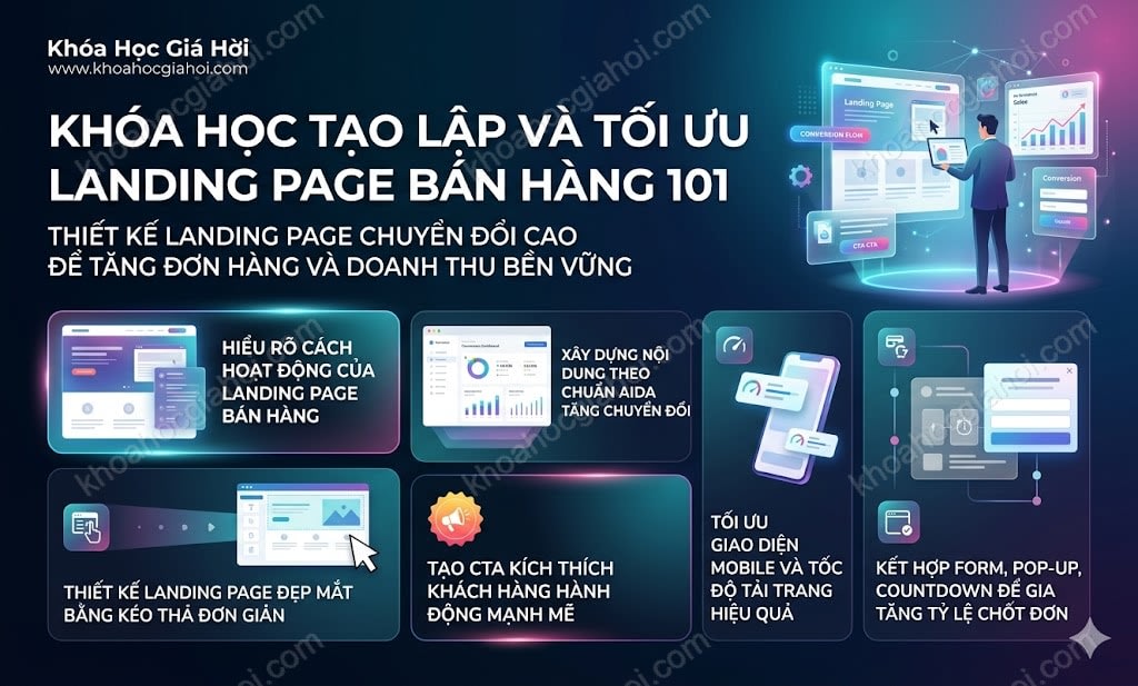 Khóa Học Tạo Lập Và Tối Ưu Landing Page Bán Hàng 101
