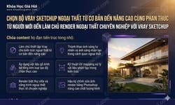 Chọn Bộ Vray Sketchup Ngoại Thất Từ Cơ Bản Đến Nâng Cao Cùng Phan Thức
