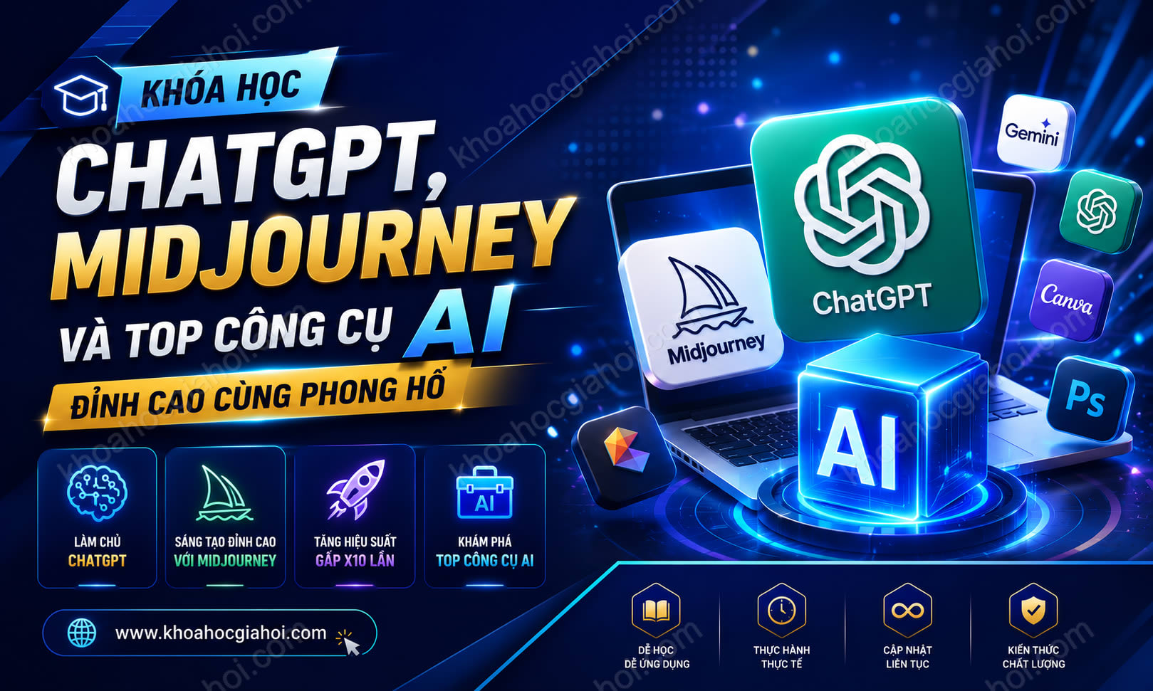 Khóa Học Chatgpt, Midjourney Và Top Công Cụ AI Đỉnh Cao Cùng Phong Hồ