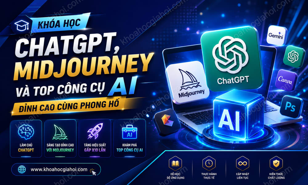 Khóa Học Chatgpt, Midjourney Và Top Công Cụ AI Đỉnh Cao Cùng Phong Hồ