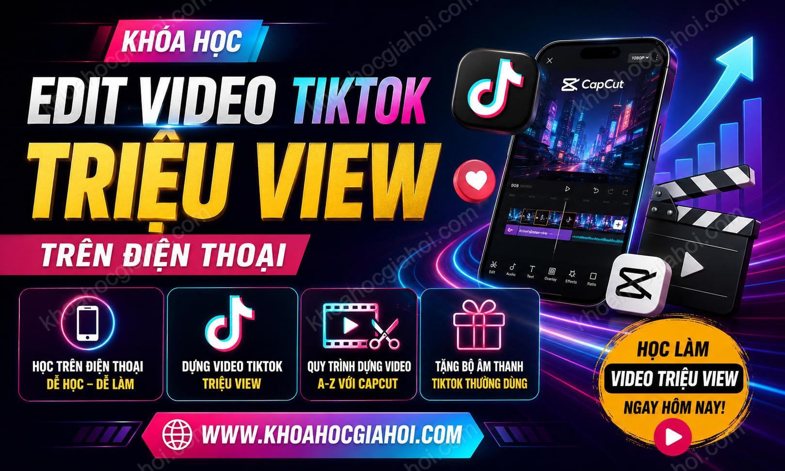 Khóa Học Edit Video Tiktok Triệu View Trên Điện Thoại