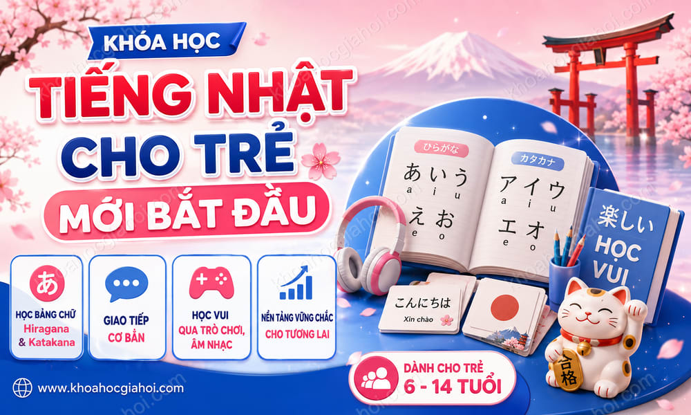 Khóa Học Tiếng Nhật Cho Trẻ Mới Bắt Đầu