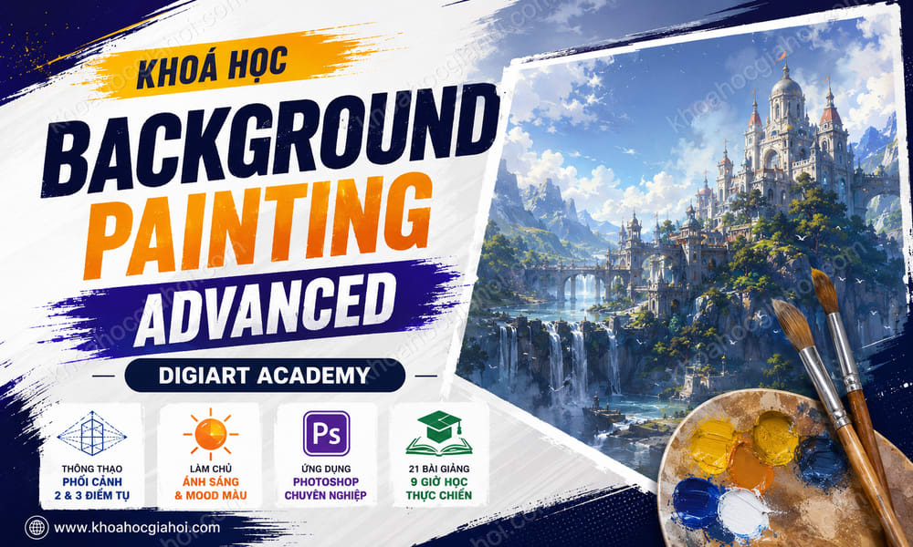 Khoá Học Background Painting Advanced Digiart Academy
