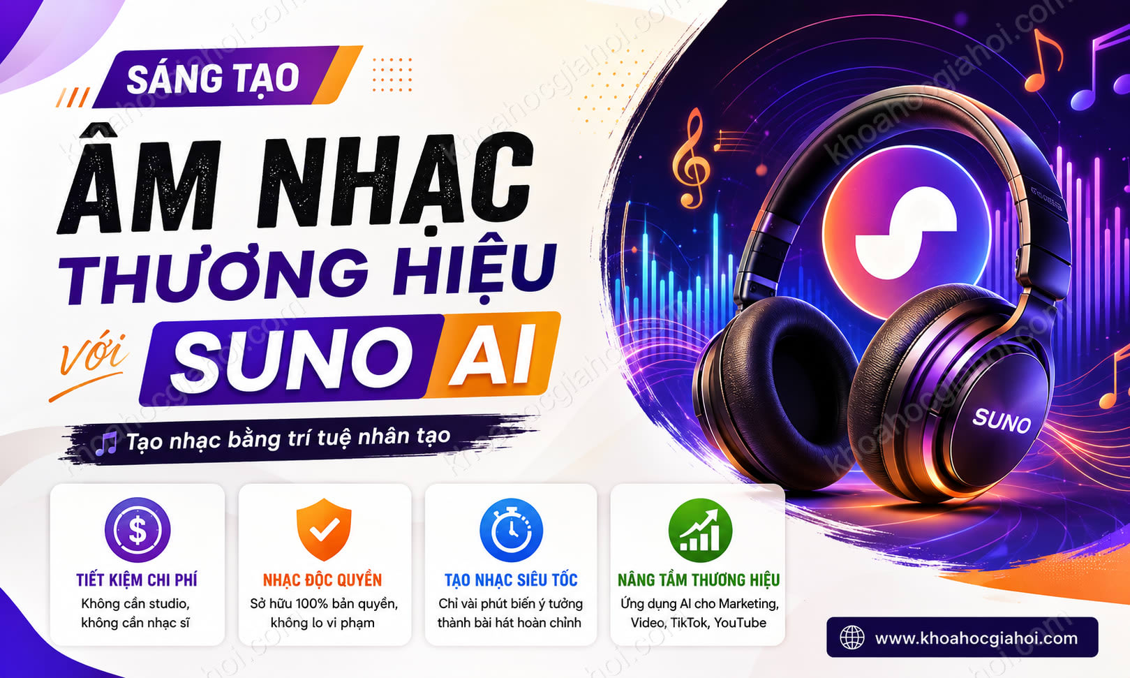 Khóa Học Sáng Tạo Âm Nhạc Thương Hiệu Với SUNO AI