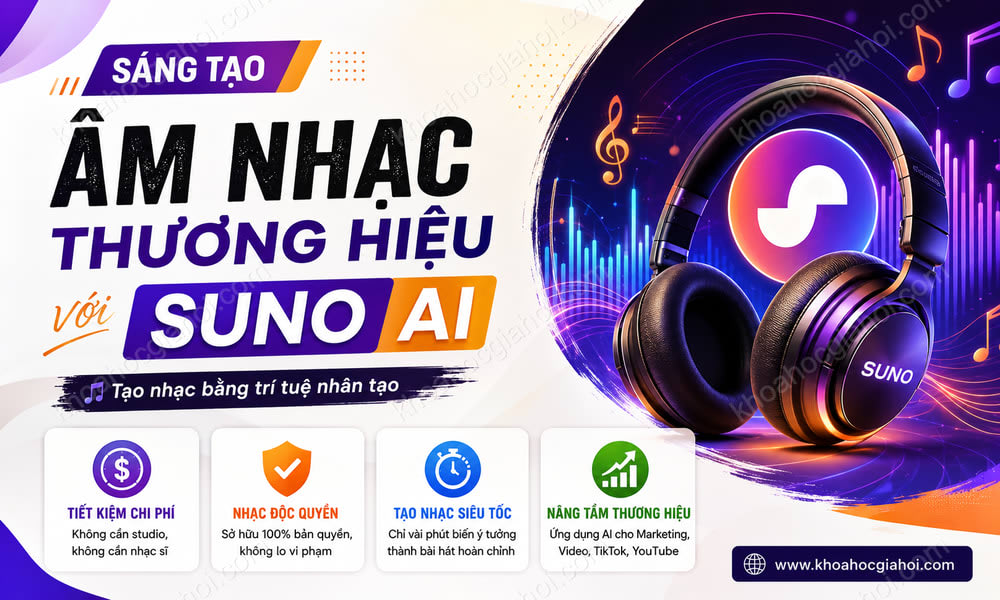 Khóa Học Sáng Tạo Âm Nhạc Thương Hiệu Với SUNO AI