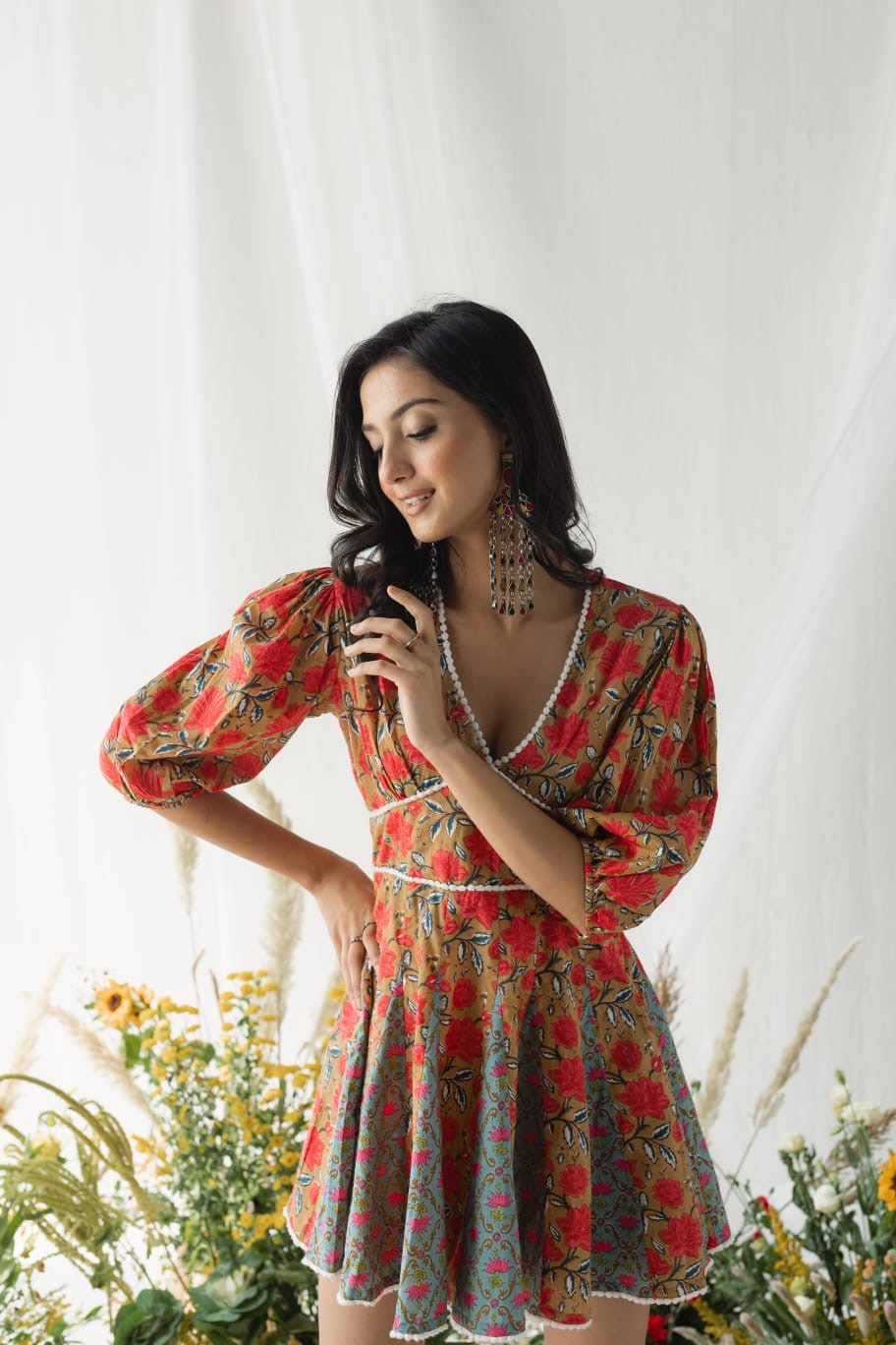 Blossom Aura Fit & Flare Floral Dress