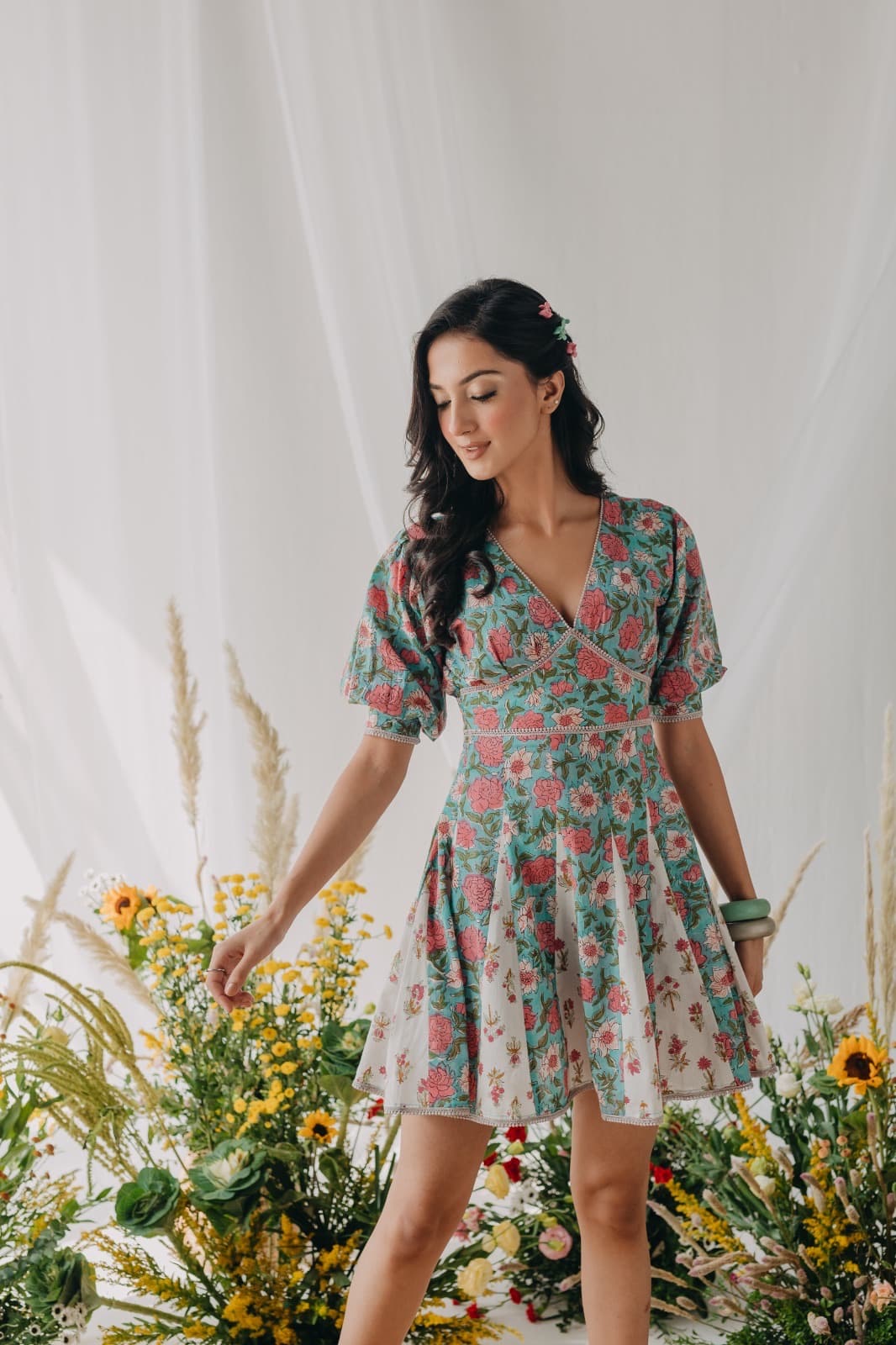 Blossom Aura Fit & Flare Floral Dress
