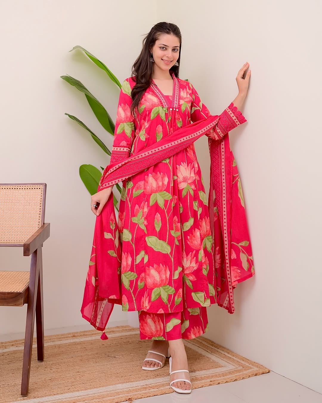 🌸Festive Summer Special 🌸  Featuring Beautiful Premium Cotton Aline Suits in two beautiful shades..