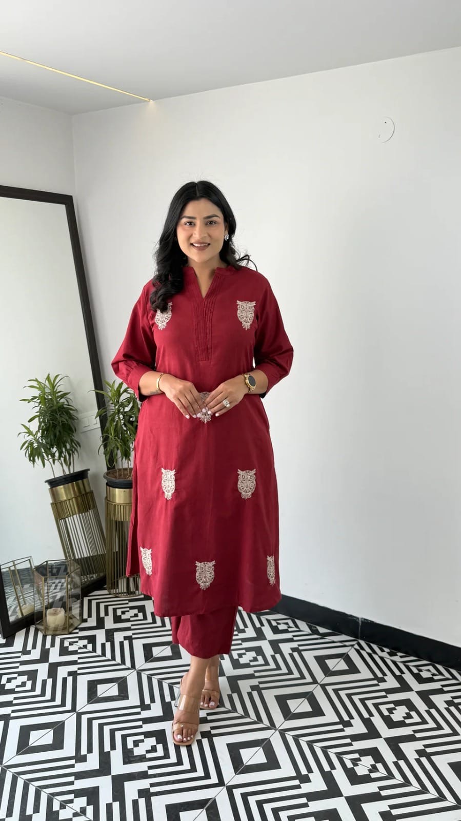 Beautiful Pure Cotton Kurti Afghani Pant 💗