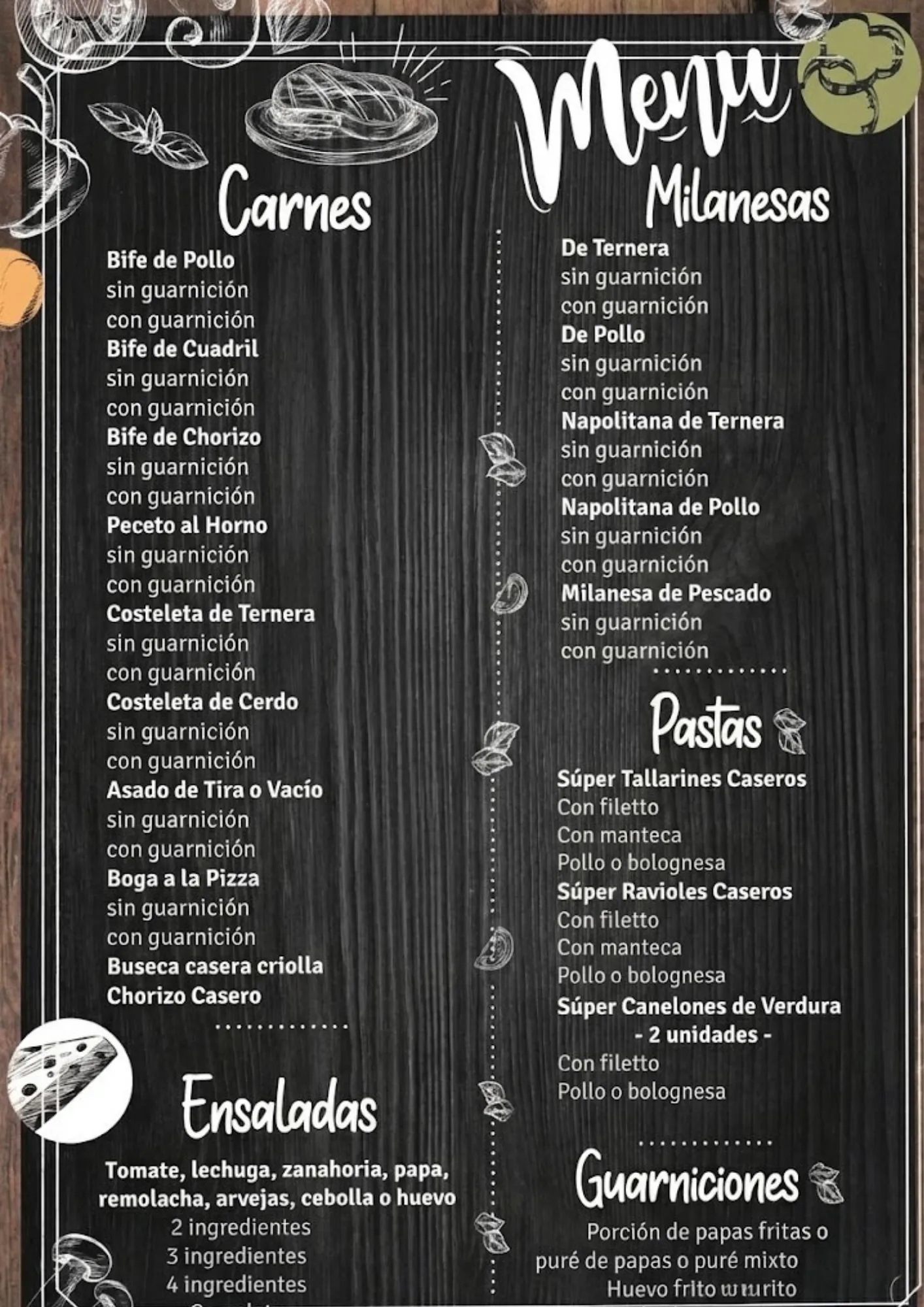 Menú Página 2