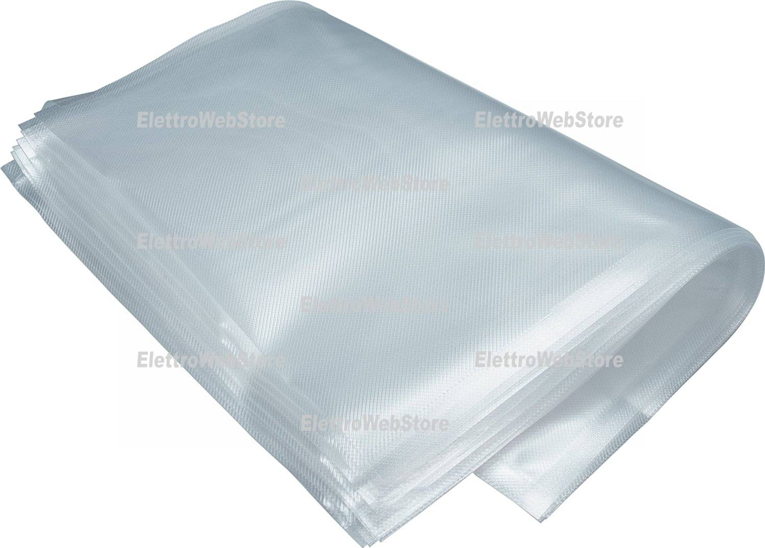 ROYAL PACK 25 SACCHETTI SOTTOVUOTO BUSTE GOFFRATE ALIMENTI 15x40