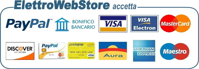 Metodi di pagamento accettati sul sito ElettroWebStore