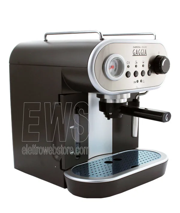 GAGGIA - Carezza Deluxe Macchina da Caffè Espresso Manuale Serbatoio da 1.4  Litro Potenza 1900 Watt Colore Nero / Argento - ePrice