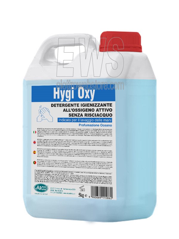 Gel igienizzante lavamani Higy Oxy 5 litri al perossido di idrogeno -  ElettroWebStore