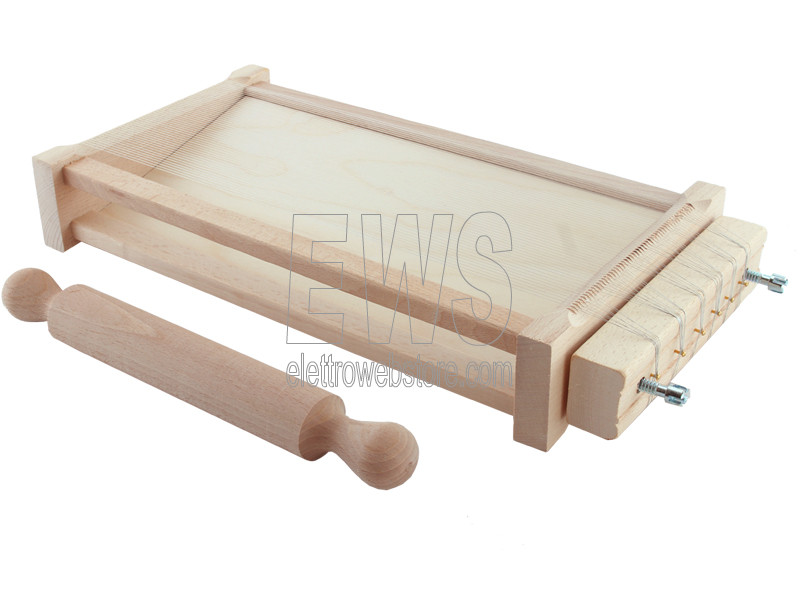 Tagliere Per Gnocchi In Legno Di Faggio - Asse Per Pasta Fatta In Casa, 24x7x1 Cm, Per Gnocchi, Maccheroni E Cavatelli, Accessorio Da Cucina Italiano