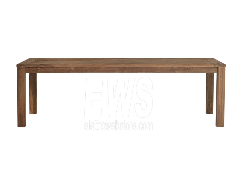 Table Papua en teck recyclé 250X100 cm WRT04