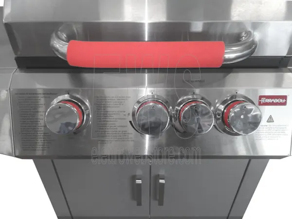 Ferraboli barbecue a gas Top Inox GPL acciaio 3+1 fuochi