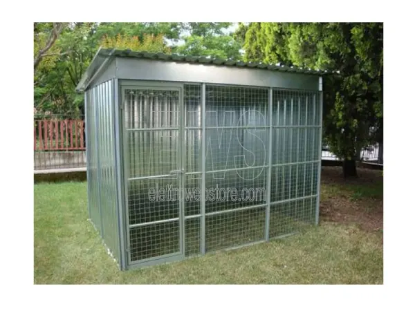 Box in rete e lamiera per cani CM 270X180, H 210 - MOD.L180