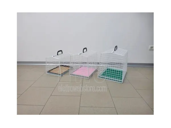 Serie di 3 trasportino gabbia per cani gatti in 3 misure MOD. L70