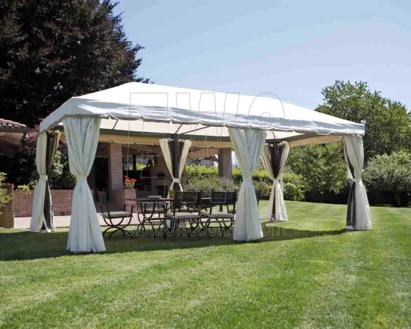 Gazebo 6x3 metri poliestere telaio alluminio GAZ063