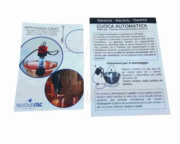 Botta Cuoca Automatica paiolo rame 32 cm 9 litri 24 Watt