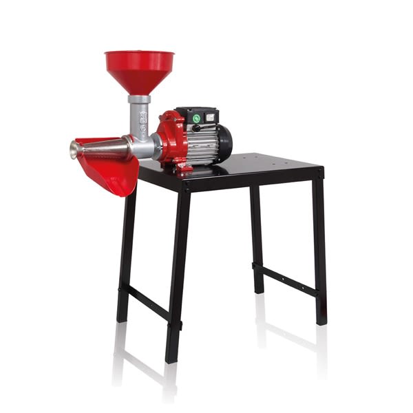 REBER presse-tomates électrique HP.0,53 avec support n.3 accessoires en plastique 9108NEB