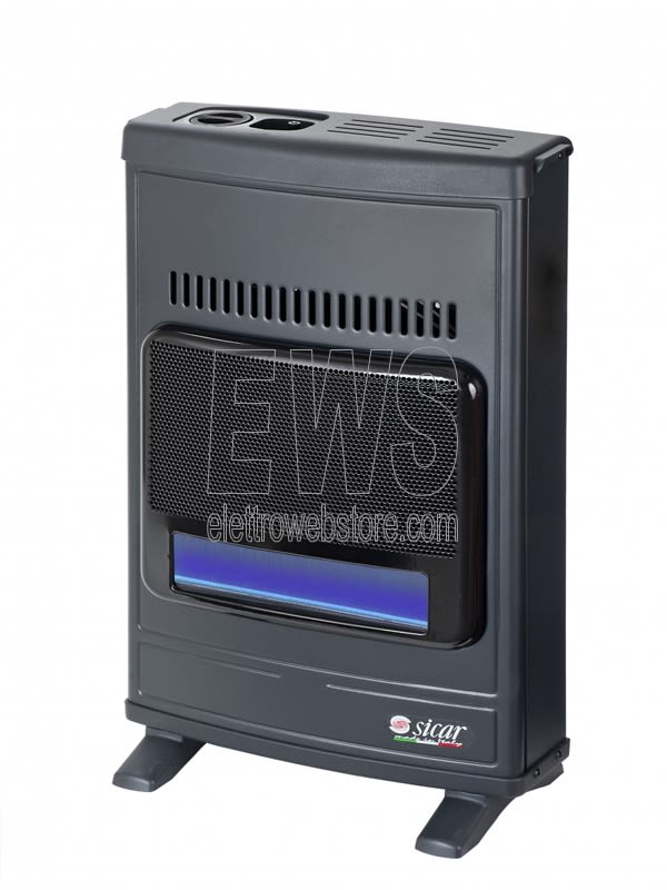 Estufa Sicar metano ECO45 azul llama gris 4100 vatios