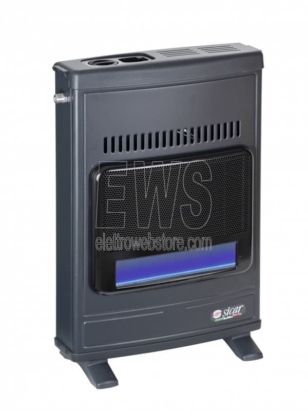 Estufa Sicar metano ECO45 azul llama gris 4100 vatios