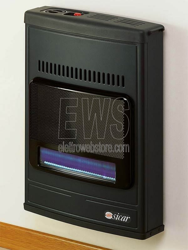 Estufa Sicar metano ECO45 azul llama gris 4100 vatios