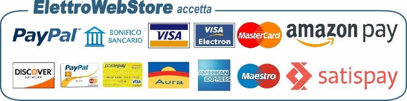 Questi sono i metodi di pagamento accettati da ElettroWebStore.com